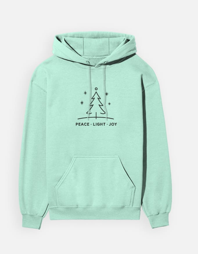 PEACE • LIGHT • JOY – Unisex Hoodie